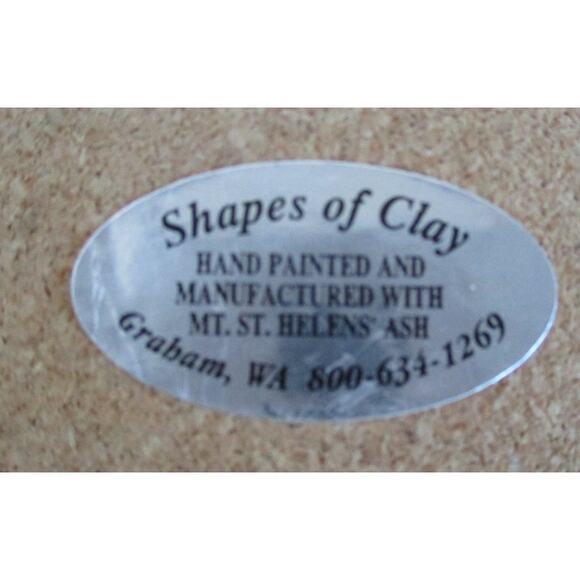 Shapes Of Clay Hand Painted Eagle Set Of 4 Coasters Made From Mt. St. Helen Ash - Picture 7 of 7